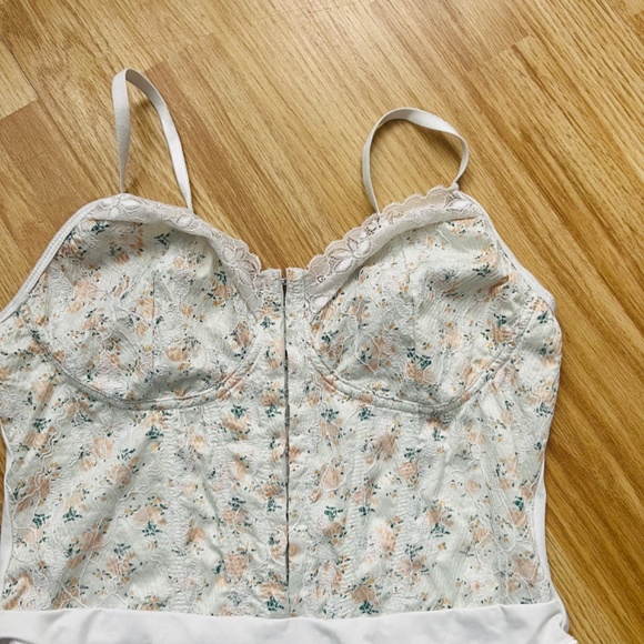 Shein Effordram Womens Vintage Floral Bodysuit Size Large - Picture 3 of 8